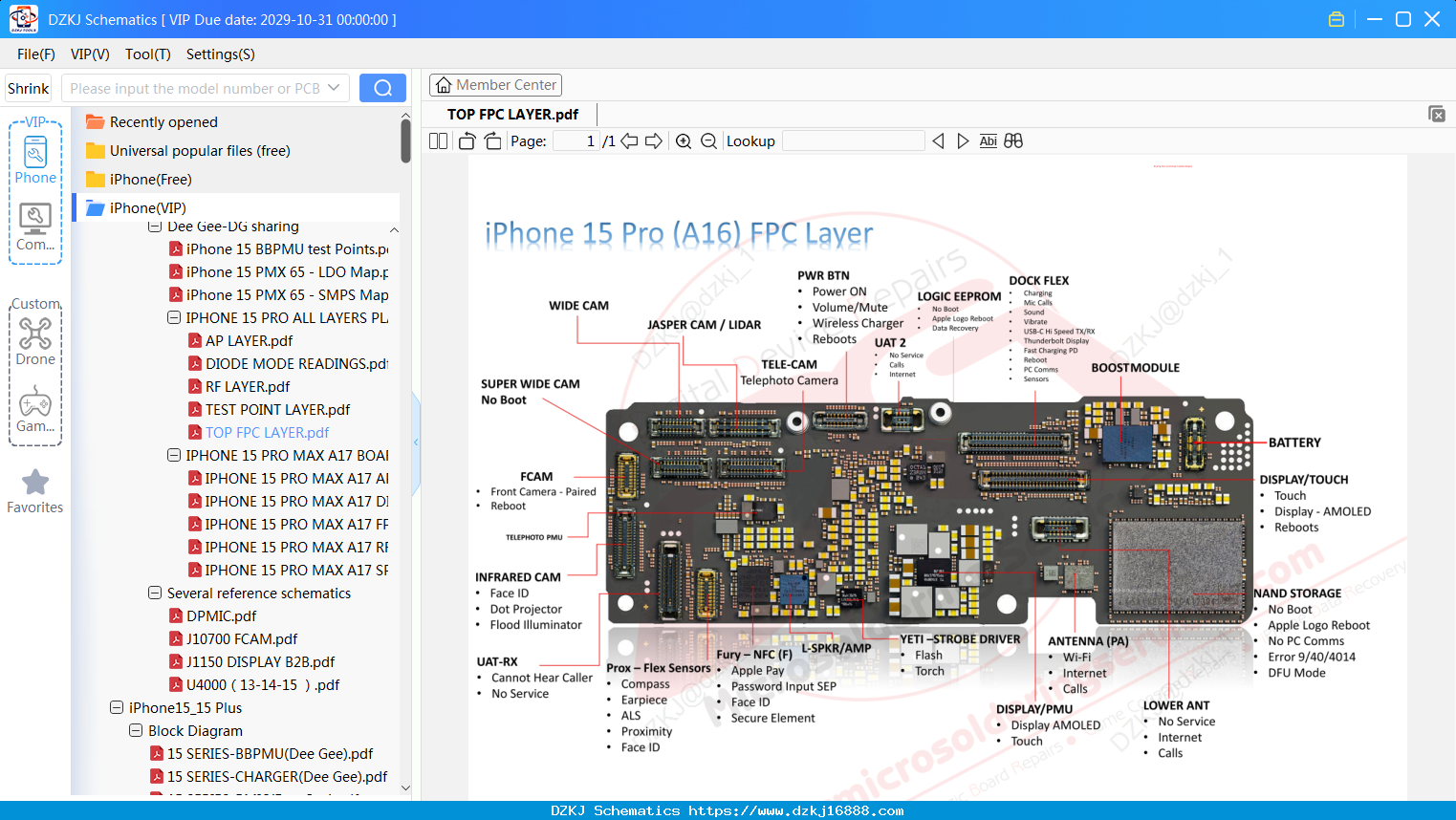 iPhone TOP FPC LAYER